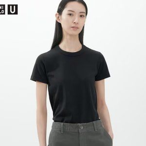 Uniqlo U Crew Neck Short-Sleeve T-Shirt Black Large